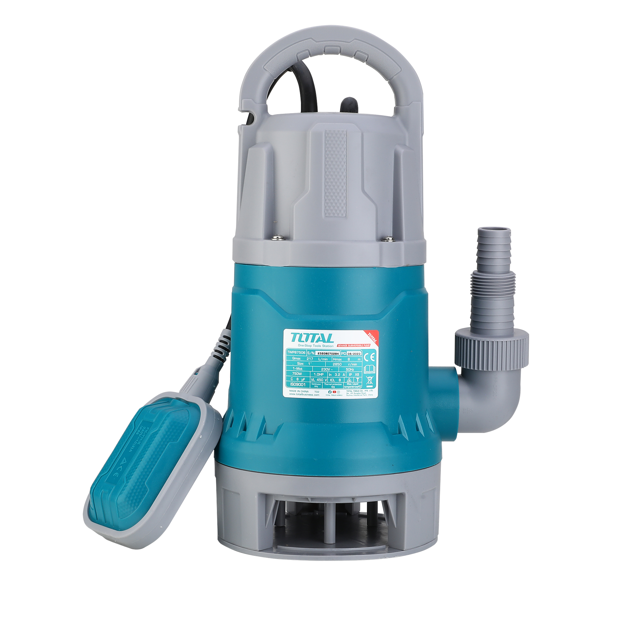 Bomba de água elétrica para água suja TWP87506 | 750 W
