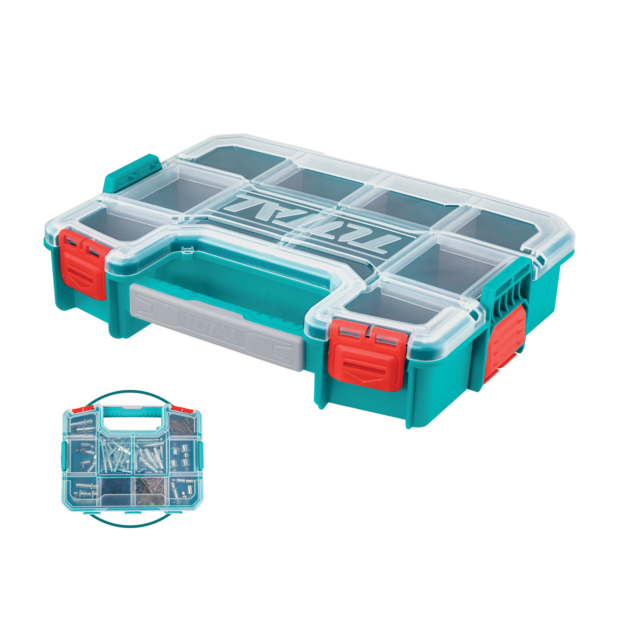 Caixa de plástico empilhável TPBX1121 | 305 x 230 x 65 mm | Plástico