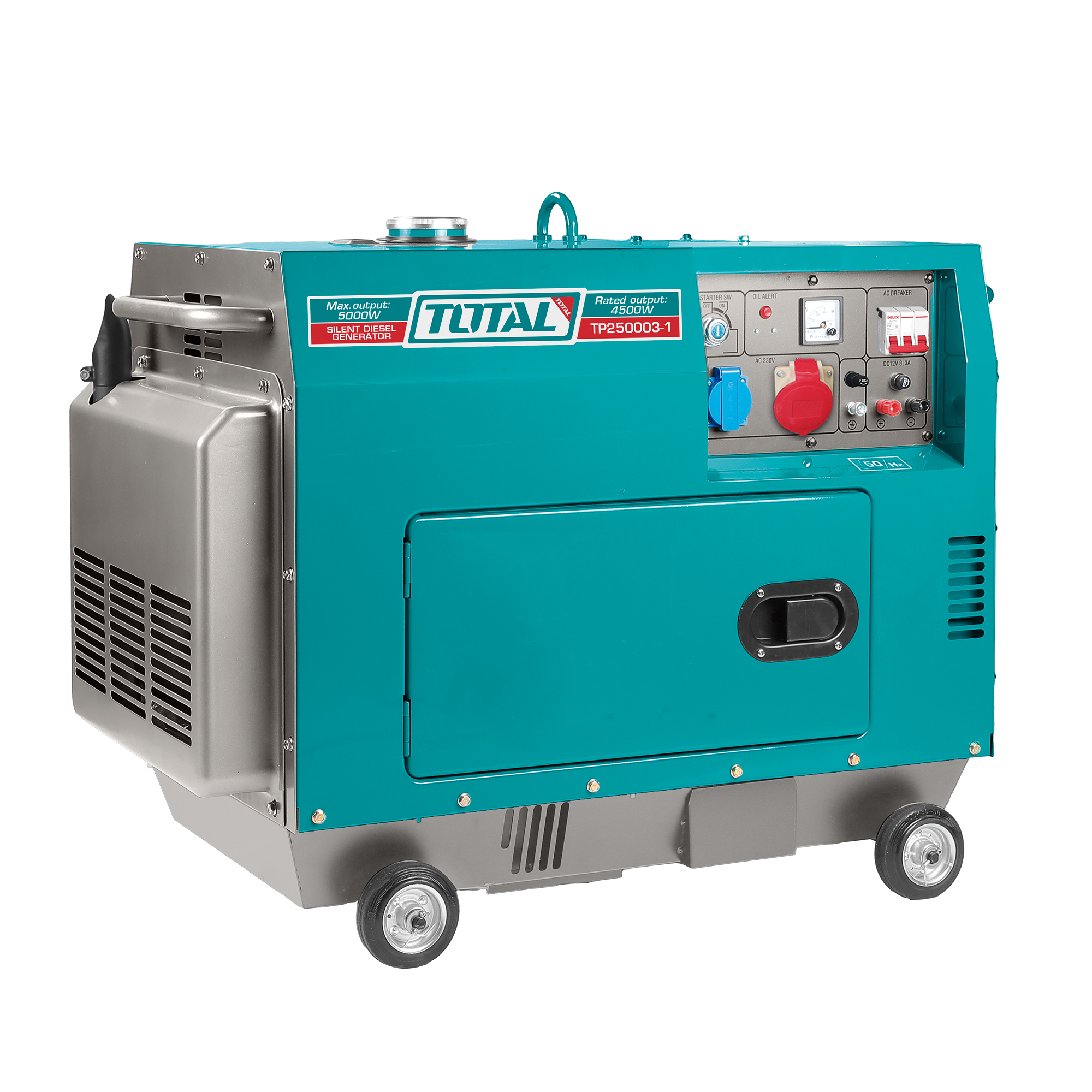GERADOR diesel insonorizado 5.0 kW - Trifásico ATS TP250003-1 | 5.0 kW