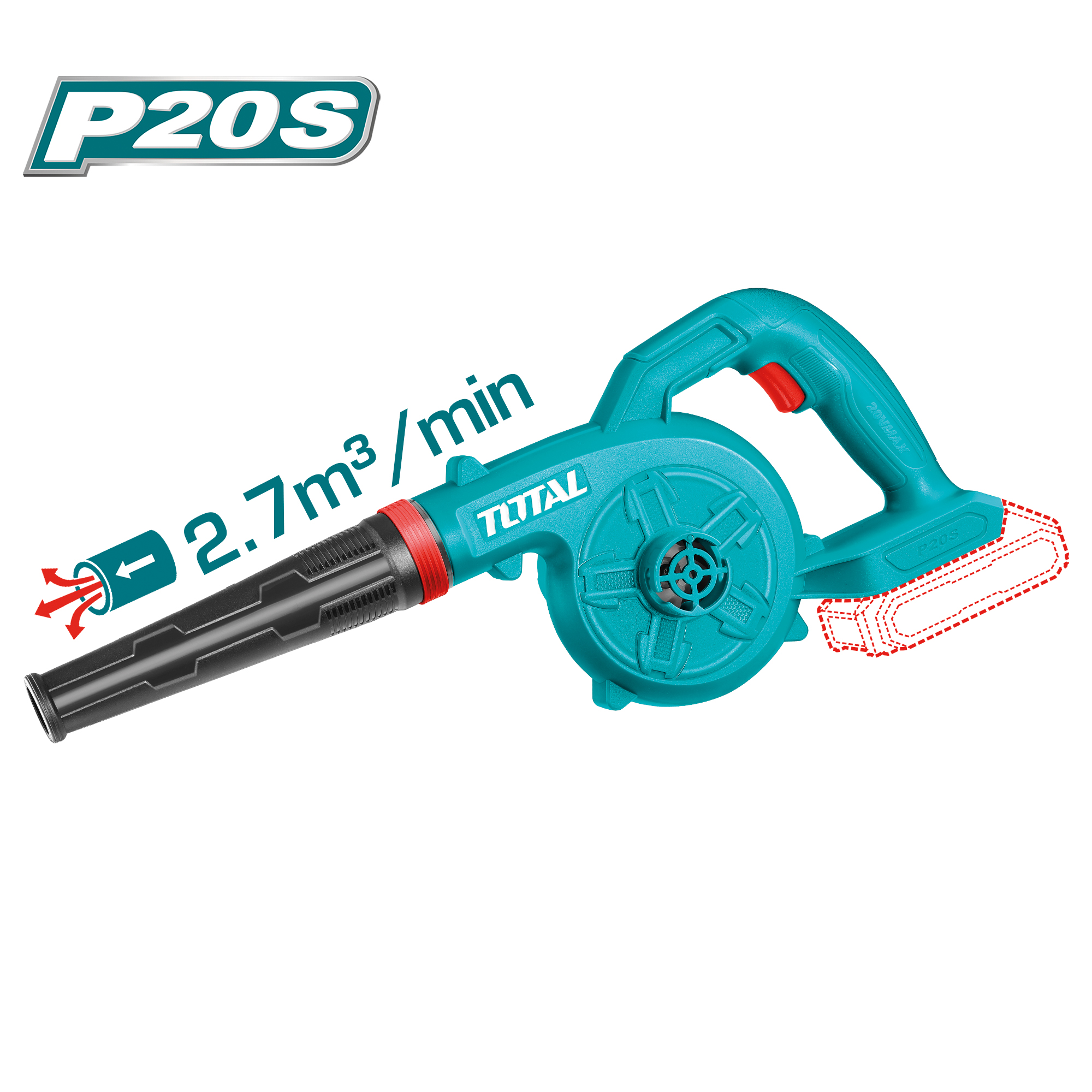Soprador a bateria TABLI20028 | 20 V