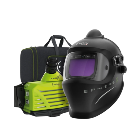 Pack: sphereX 2.5 pure air (e3000X) máscara de soldadura PAPR preto + e3000X PAPR
