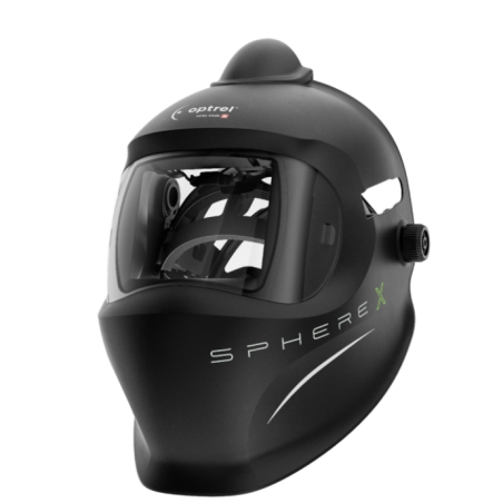 Casco PAPR (e3000X) sphereX pure air - preto