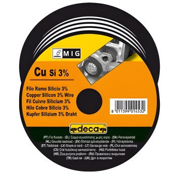 Fio CuSi3 Ø 0,8 mm para soldadura Brazing MIG bobine de 800 grs