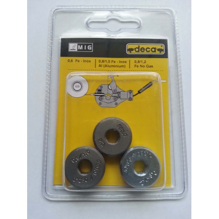 Kit de 3 rolos para posto DECA Starflux - Startwin - Decastar e D-Mig 400