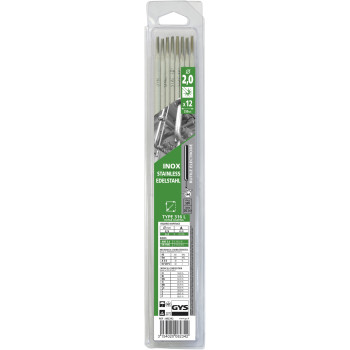 Pack of 12 INOX 316L Ø 2 mm GYS electrodes