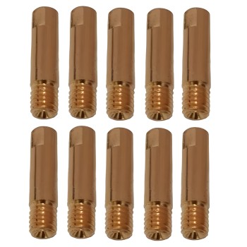 10 tubos de contacto para fio de aço ou inox rosca M6 - Comprimento 25 mm