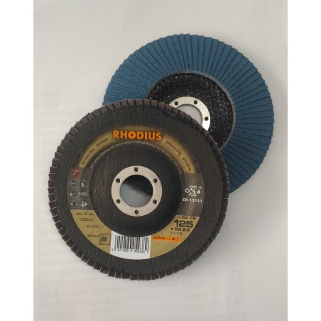 Disco de lamelas para inox Ø 125 mm Rhodius LSZ F2