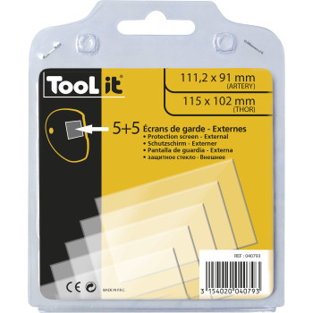 Set of 5 replacement lenses for GYS welding helmet