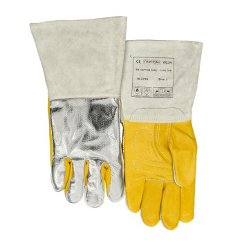 Luvas de soldador MIG-MAG Wedas 10-2755 reforçadas e dorso aluminizado
