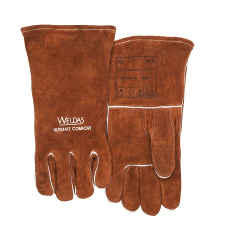 Luvas de soldador Weldas 10-2392-L com polegar direito reforçado