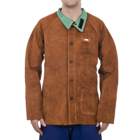 Casaco de soldador homem Lava Brown Weldas
