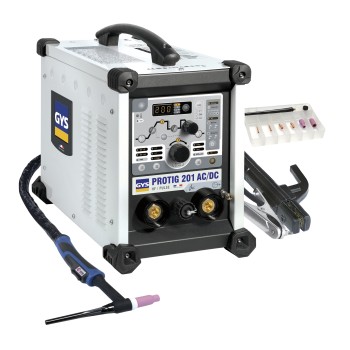 GYS- PROTIG 201 AC DC HF FV | Posto de soldadura TIG com tocha SR 26DB - 4 M