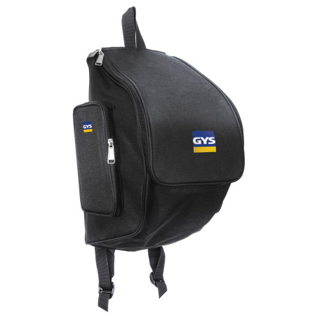 Mochila de transporte e proteção para máscara de soldadura