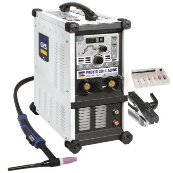 GYS - Equipamento de soldadura PROTIG 201L AC/DC HF PFC com acessórios