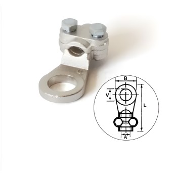 1 Terminal TEX-2 35 M2 - Diâm 14mm