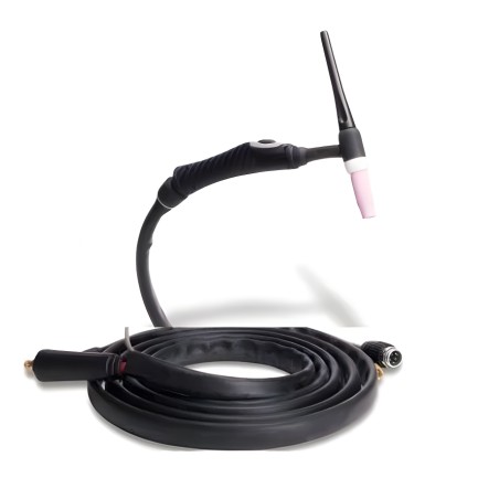 Tocha para soldadura TIG SR17 DB conector 35/50 amphenol 7 pinos