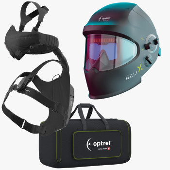 SWISS AIR pack + Helix CLT black welding helmet