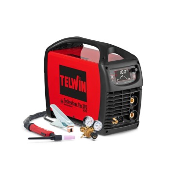 TELWIN - TIG AC/DC HF Technology 202 | Máquina de soldar com acessórios