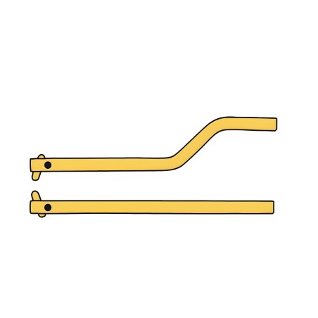 2 braços direitos 120 mm + 2 elétrodos inclinados Ø 12 mm Modular 230 e 400 Telwin