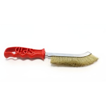 Escova de soldadura com fio de aço ondulado para escovagem do aço