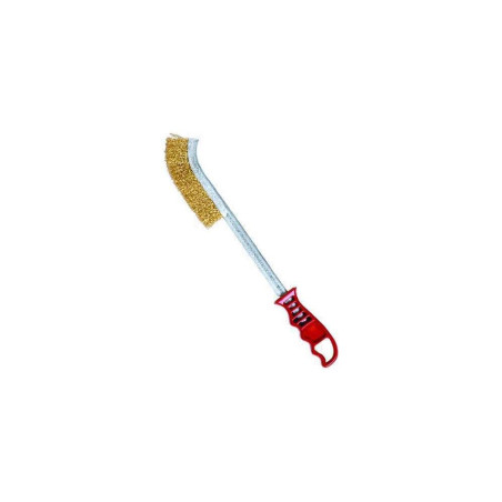 Escova de soldadura com fio de aço ondulado para escovar o aço