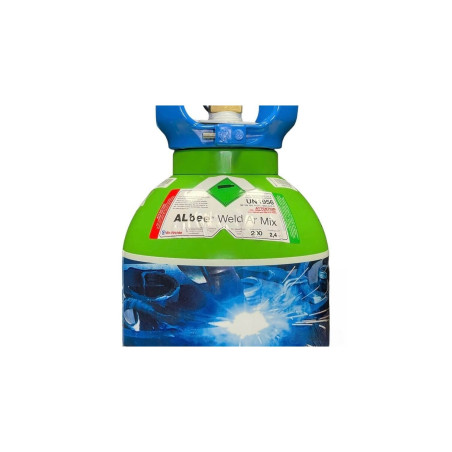 Garrafa ÁRGON CO2 8% Regulador integrado - Albee Weld ArMix - 2,4m3