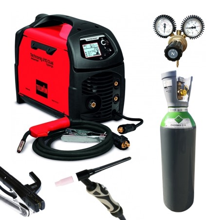 PACK : Máquina de soldar Telwin Dual 210 + Regulador + Gás