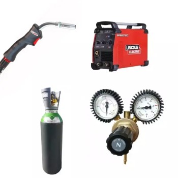PACK: Máquina de soldar LINCOLN 180C + Tocha 3 m + Redutor de pressão + Gás