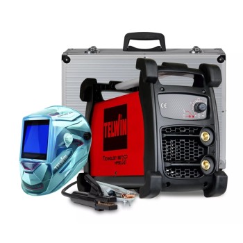PACK : Máquina de soldar Telwin MMA 186 XT MPGE + Máscara + luvas + Avental