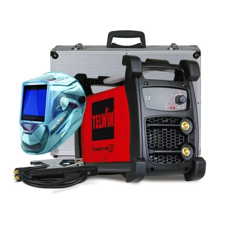 PACK: Máquina de soldar Telwin MMA 236 XT MPGE + Máscara de soldar + luvas + Avental