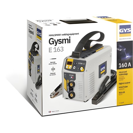 Máquina de soldar MMA Inverter Gysmi E 163 GYS