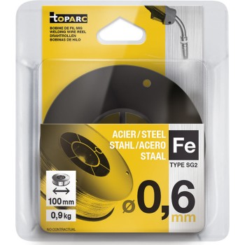 GYS - Bobine de fio Aço SG2 Ø 0,6mm - D100 - 0,9kg