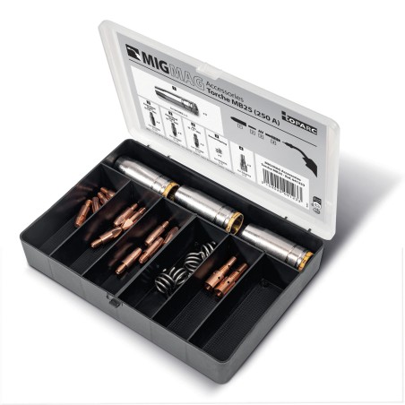 Kit de acessórios para tocha mig MB 25 250A