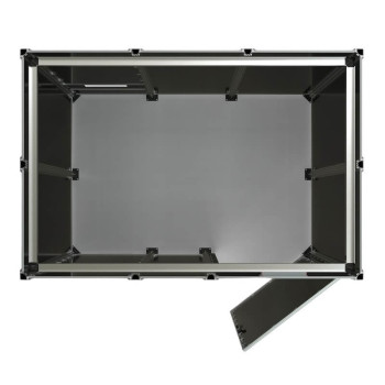 Cabine de soldadura laser classe 4 - 3x2m com porta de dobradiça