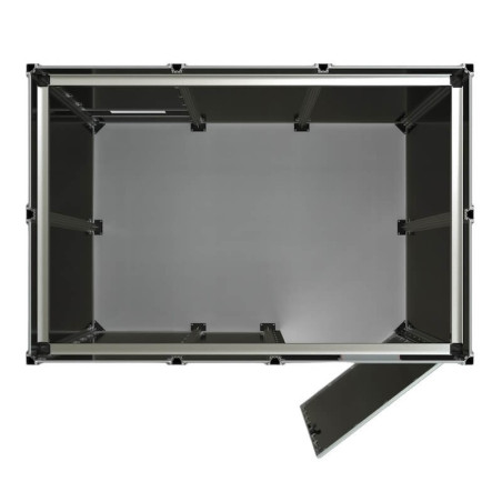 Cabine de soldadura laser classe 4 - 3x2m com porta de dobradiça