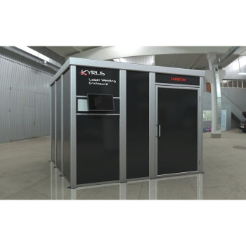 Cabine de soldadura laser classe 4 - 3x3m com porta de dobradiça