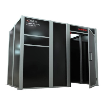 Class 4 laser welding booth - 3x3m with hinged door