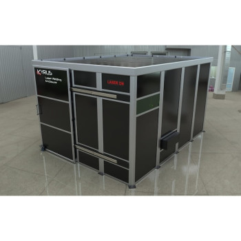 Cabine de soldadura laser classe 4 - 3x3m com porta deslizante