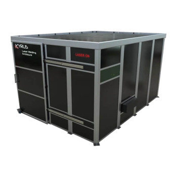 Cabine de soldadura laser classe 4 - 4x3m com porta deslizante