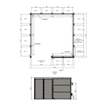 Cabine de soldadura laser classe 4 - 4x4m com porta deslizante