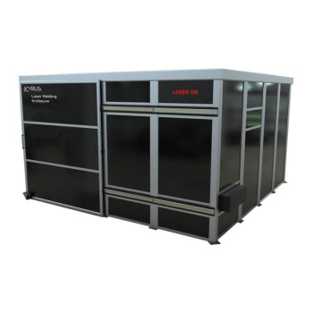 Class 4 laser welding booth - 4x4m with sliding door