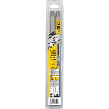 Pack de 8 eléctrodos de AÇO rutílicos Ø 4 mm GYS