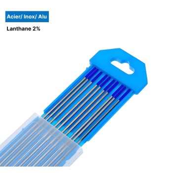 Eléctrodos de Tungsténio Lantânio 2% (Azul) - Ø1,6x150 mm (x10)