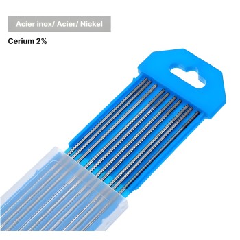 Cerium 2% Tungsten Electrodes (Grey) - Ø3.2x150 mm (x10)
