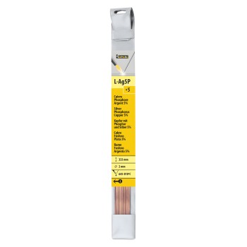 5 varetas de cobre fósforo prata 5% Ø2.0 (C.333mm)
