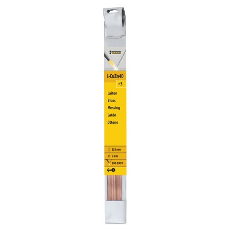 5 varetas de latão Ø2.0 (C.333mm)