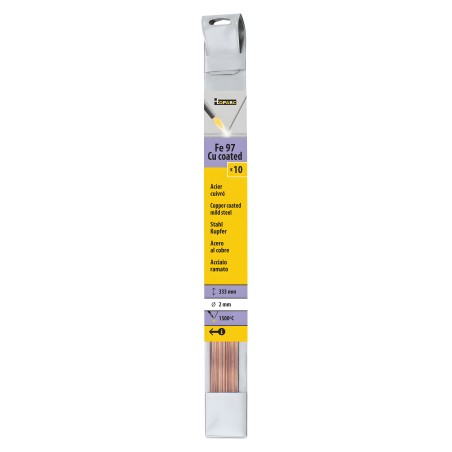 10 varetas de aço cobreado Ø2.0 (C.333mm)