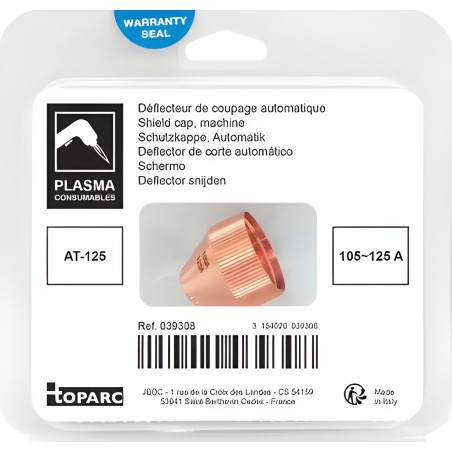 1 patim deflector de corte 105/125 A para tocha AT-125