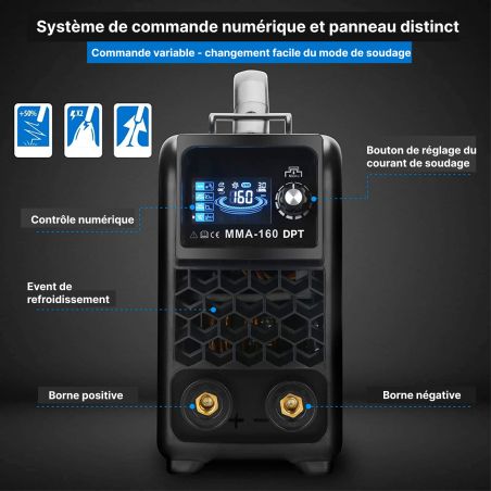 PACK PROMO Máquina de soldar MMA 160A