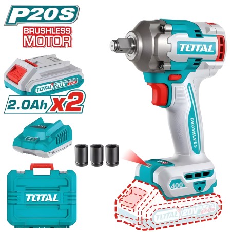 Chave de impacto 1/2'' brushless a bateria TIWLI2040E | 20 V